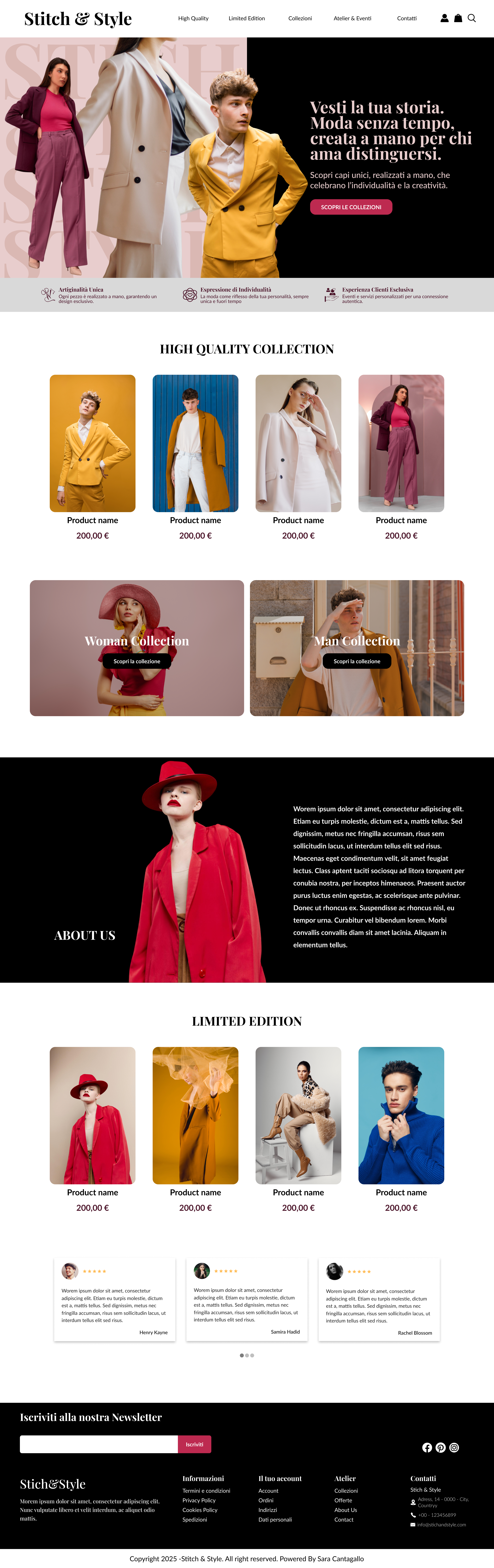 Stitch & Style – Desktop restyling